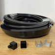 (image for) 16.4FT(5Meters) 10*10mm 120° Top Emitting IP67 Waterproof Flexible Full Black Silicon LED NEON Tube Housing Fit for 6mm Wide LED Strip Light