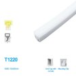 (image for) 1M/5M/10M/20M Pack of T1220 3 Sides Edge Lighting LED Neon Light Housing Kit with End Caps and Mounting Clips, Flexible Neon Channel Fit for 10mm Wide LED Strip Lights