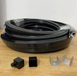 (image for) 16.4FT(5Meters) 16*16mm 120° Top Emitting IP67 Waterproof Flexible Full Black Silicon LED NEON Tube Housing Fit for 10mm Wide LED Strip Light