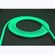 (image for) 1M/5M/10M/20M Pack of T1616 One Face Emitting LED Neon Light Housing Kit with End Caps and Mounting Clips, Flexible Neon Channel Fit for 10/12 Wide LED Strip Lights