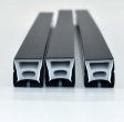 (image for) 16.4FT(5Meters) 20*20mm 120° Top Emitting IP67 Waterproof Flexible Full Black Silicon LED NEON Tube Housing Fit for 12mm Wide LED Strip Light