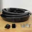 (image for) 16.4FT(5Meters) 20*20mm 120° Top Emitting IP67 Waterproof Flexible Full Black Silicon LED NEON Tube Housing Fit for 12mm Wide LED Strip Light