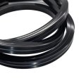 (image for) 16.4FT(5Meters) 20*20mm 120° Top Emitting IP67 Waterproof Flexible Full Black Silicon LED NEON Tube Housing Fit for 12mm Wide LED Strip Light