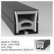 (image for) 16.4FT(5Meters) 20*20mm 120° Top Emitting IP67 Waterproof Flexible Full Black Silicon LED NEON Tube Housing Fit for 12mm Wide LED Strip Light