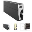 (image for) 16.4FT(5Meters) 06*16mm 120° Side Insert Top Emitting IP67 Waterproof Flexible Full Black Silicon LED NEON Tube Housing Fit for 8mm Wide LED Strip Light