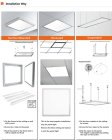 (image for) 5 PACK 2'x2' - 600*600 (mm) LED Flat Panel LED Drop Ceiling Lights, 40W 3600 LM, 3000K/4000K/6500K Changeable and Dimmable Recessed Troffer Light Fixture for Office/Garage/Basement