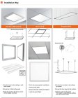 (image for) 5 PACK LED Skylight 1x4FT - 300*1200mm 36W 3060LM Blue Sky LED Flat Panel Light Framed For Ceiling Decoration