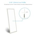 (image for) 2'x4' (595x1195mm) 60W LED Panel Light in 0.39'' (10mm) Thick White Trim Flat Sheet Panel Lighting Board Super Bright Ultra Thin Glare-Free