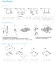 (image for) 2'x4' (595x1195mm) 60W LED Panel Light in 0.39'' (10mm) Thick White Trim Flat Sheet Panel Lighting Board Super Bright Ultra Thin Glare-Free