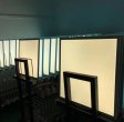 (image for) 2'x2' (595x595mm) 40W LED Panel Light in 0.39'' (10mm) Thick White Trim Flat Sheet Panel Lighting Board Super Bright Ultra Thin Glare-Free