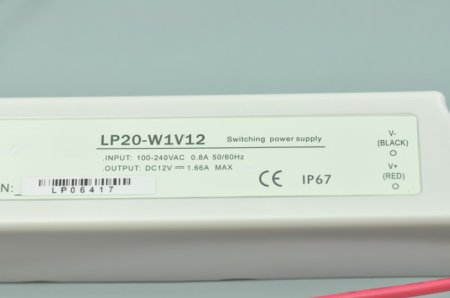 (image for) 20 Watt LED Power Supply 12V 1.66A LED Power Supplies Waterproof IP67 For LED Strips LED Lighting