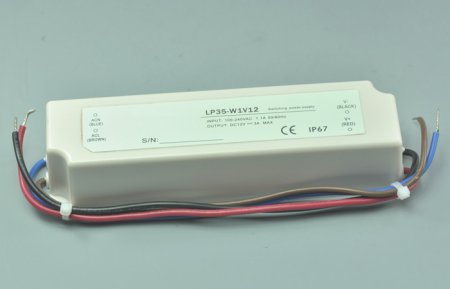 (image for) 35 Watt LED Power Supply 12V 3A LED Power Supplies Waterproof IP67 For LED Strips LED Light