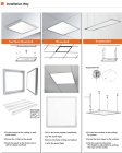 (image for) 5PACK 2x4 FT - 600*1200 (mm) LED Flat Panel LED Drop Ceiling Lights, 40W/80W 4000/8000 LM, 3000K/4000K/6500K Changeable and Dimmable Troffer Light Fixture for Office/Garage/Basement