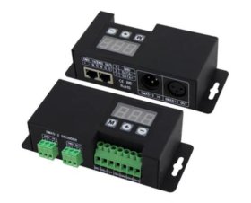 BC-854 DC 12V-24V Constant Voltage 4CH DMX512 Decoder for RGBW & RGBWW LED Lights