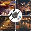 (image for) 1500Watt AC110V/220V LED Dimmer for 110V/220V LED String Light, Wireless Remote Control Dimmer with 3 Prong Outlet, Timer Switch