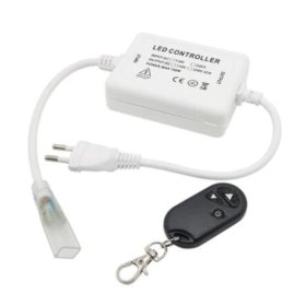 110V/220V AC LED Dimmer for AC 110V/220V LED Strip Lights， RF Wireless Dimmer Switch