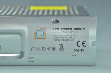 (image for) 200 Watt LED Power Supply 12V 16.6A LED Power Supplies For LED Strips LED Light