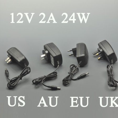 (image for) UL Listed 12V 2A Switching Adapter Power Supply 24 Watt LED Power Supplies For LED Strips LED Lighting