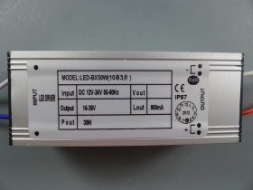 (image for) 30W LED Power Supply Low Pressure Waterproof AC 12-24V Input 900mA DC 25V-36V Output LED Driver For LED Tubes Spotlight Ceiling Light