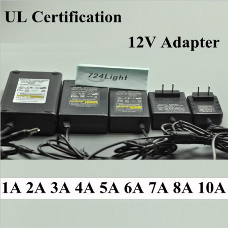 (image for) 12V LED Switching Power Supply Adapter 100V-240V To DC 12V 1A 2A 3A 5A 6A 8A 10A LED Power Supply UL Certification