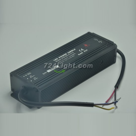 (image for) 12V 12.5A LED Power Supply 150 Watt LED Power Supplies Rain-proof For LED Strips LED Light