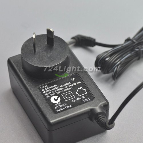 (image for) 12V 2.5A Adapter Power Supply 30 Watt LED Power Supplies AU Plug For LED Strips LED Lighting
