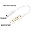 (image for) RF Wireless Mini LED Controller with 10-key Remote 5V-24V 12A / 3 Channels for RGB/GRB LED Strip SMD5050 SMD3528 Color Changing