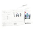 (image for) RF Wireless Mini LED Controller with 10-key Remote 5V-24V 12A / 3 Channels for RGB/GRB LED Strip SMD5050 SMD3528 Color Changing