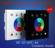 (image for) 12V-24V DC Wall Panel Touchable Color Ring LED Controller for RGBW & RGBWW Color Changing LED Strips