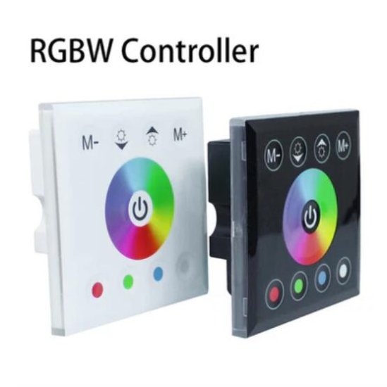 (image for) 12V-24V DC Wall Panel Touchable Color Ring LED Controller for RGBW & RGBWW Color Changing LED Strips