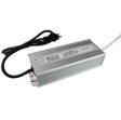 (image for) Waterproof IP67 LED Power Supply 110V AC to 12V DC Driver Transformer 3-Prong Plug 3.3 Feet Cable