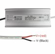 (image for) Waterproof IP67 LED Power Supply 110V AC to 12V DC Driver Transformer 3-Prong Plug 3.3 Feet Cable