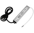 (image for) Waterproof IP67 LED Power Supply 110V AC to 12V DC Driver Transformer 3-Prong Plug 3.3 Feet Cable