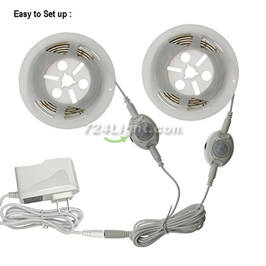 (image for) Motion Activated LED Bed Light Automatic Strip Lighting Kit(Double Bed Kit)