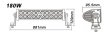 (image for) 180W Curved LED Light Bar Double Row 60*3W CREE LED Work Light For Car Driving