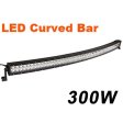 (image for) 300W Curved LED Light Bar Double Row 100*3W CREE LED Work Light For Car Driving