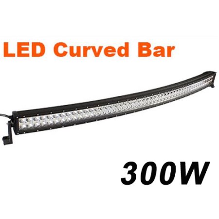 (image for) 300W Curved LED Light Bar Double Row 100*3W CREE LED Work Light For Car Driving