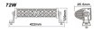 (image for) 72W Off Road LED Light Bar Double Row 24*3W CREE LED Work Light For Car Driving