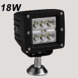 (image for) 18W LED Work Light 6500K LED Light Bar IP68 CREE LED 1296Lumens Spot Flood Off Road Driving Light