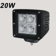 (image for) 20W LED Work Light 6500K LED Light Bar IP68 CREE LED 1440 Lumens Spot Flood Off Road Driving Light