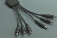 (image for) Compact Power Supply to Splitter Cable LED Light Power Splitter DC 1 to 2 3 4 5 6 8 Adapter