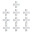 (image for) 10pcs Pack Solderless Snap Down 4Conductor LED Strip Connectors for 10mm Wide SMD5050 RGB Color Flex LED Strips