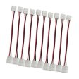 (image for) 10pcs Pack Solderless Snap Down 2 pin Conductor LED Strip Connector for 10mm Wide 5050 5630 Single Color Flex LED Strips
