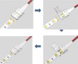 (image for) 10pcs Pack Solderless Snap Down 2 pin Conductor LED Strip Connector for 10mm Wide 5050 5630 Single Color Flex LED Strips