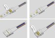 (image for) 10PCS PACK RGBW LED Strip Connectors Solderless Snap Down 5Conductor Connectors for 12mm Wide SMD5050 RGBW Color Flex LED Strips