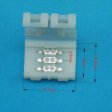 (image for) 10PCS PACK Dual White LED Strip Connectors Solderless Snap Down 3 Conductor Connectors for 8mm Wide SMD3528 2835 Dual White Color Flex LED Strips