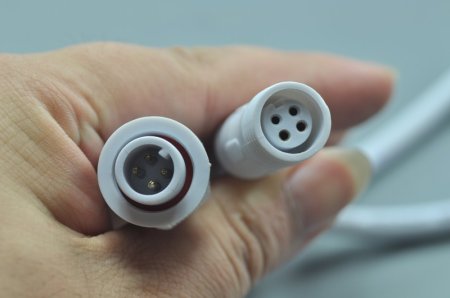 (image for) 4 Pin Push in Male Female Waterproof Plug Connector Cable
