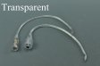 (image for) LED Strip Waterproof DC Connector Female and Male 5.5mm x 2.1mm(2.5mm) For strip light power supply connect Transparent