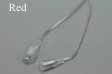 (image for) LED Strip Waterproof DC Connector Female and Male 5.5mm x 2.1mm(2.5mm) For strip light power supply connect Transparent
