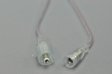 (image for) LED Strip Waterproof DC Connector Female and Male 5.5mm x 2.1mm(2.5mm) For strip light power supply connect Transparent